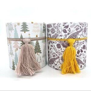 Wild Sage Vanilla Sky and Spiced Pear 7 oz. Boxed Candle Sets New